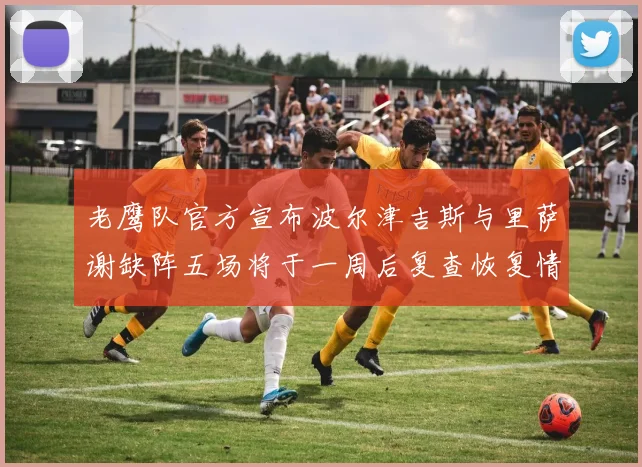 老鹰队官方宣布波尔津吉斯与里萨谢缺阵五场将于一周后复查恢复情况