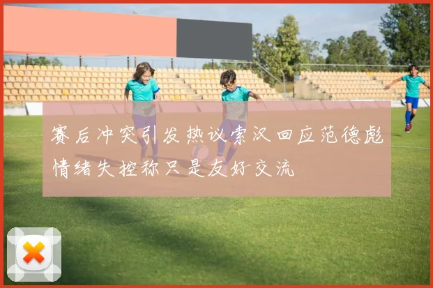 赛后冲突引发热议索汉回应范德彪情绪失控称只是友好交流